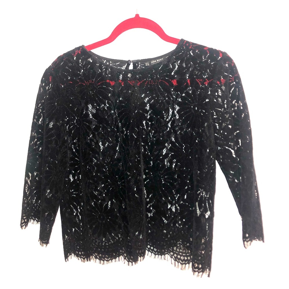 Black lace shirt!